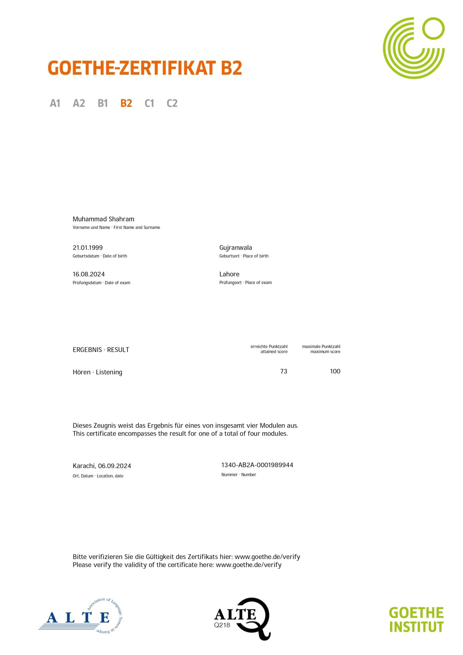 My Qualification Image